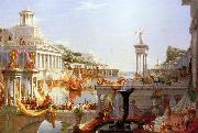 Thomas Cole Course of Empire Consumation of  Empire Spain oil painting artist